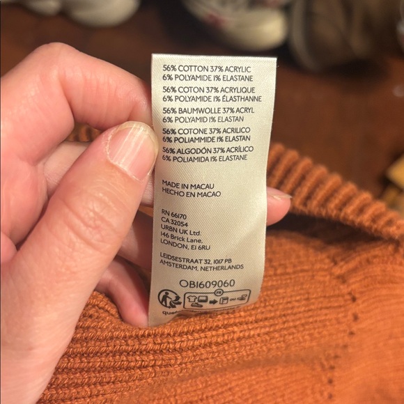 Free People Rust Crew Neck Sweater - Picture 5 of 5